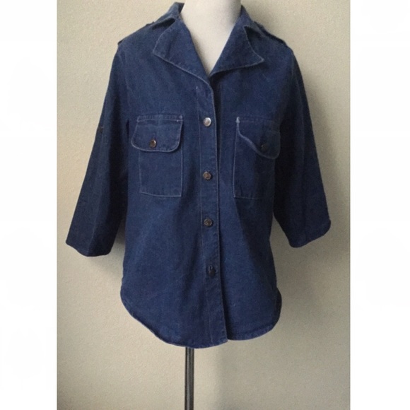Vintage Tops - HOLIDAY PICK ٠࣪⭑ Brasil Denim Shirt